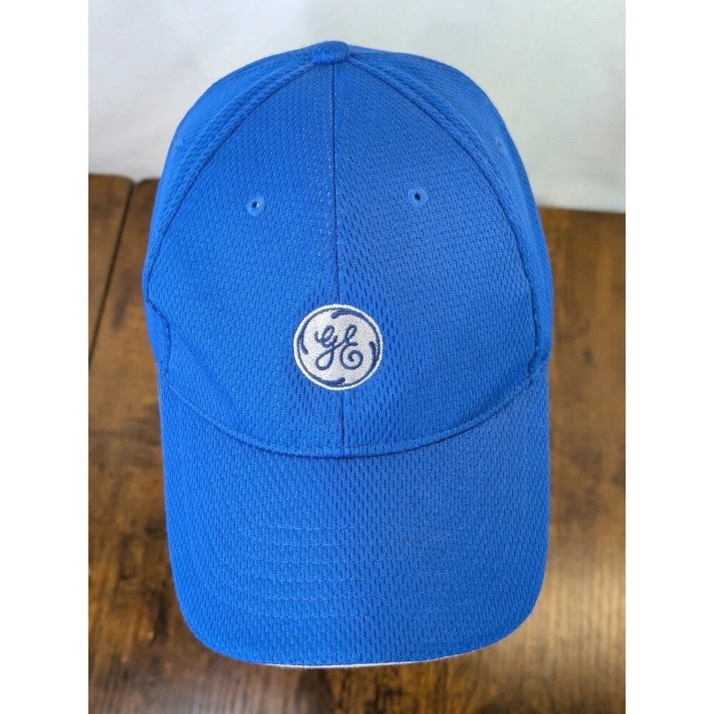 GE General Electric Promo Baseball Cap Hat Blue Mesh BDA Adjustable Excellent